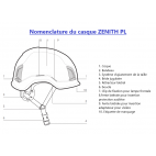 Nomenclature casque de chantier ZENITH PL