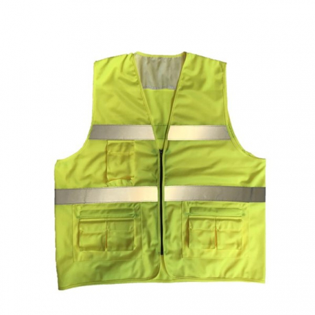Gilet de sécurité HV multi-poches jaune fluo