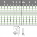 Spécifications techniques manille lyre standard à axe vissé G-4161