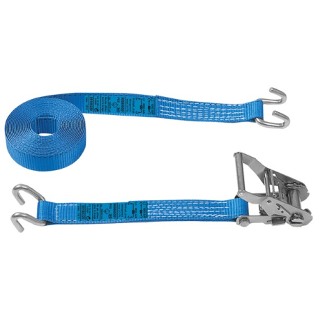 Sangle d'arrimage à cliquet largeur 35 mm avec crochets écartés PMS Industrie